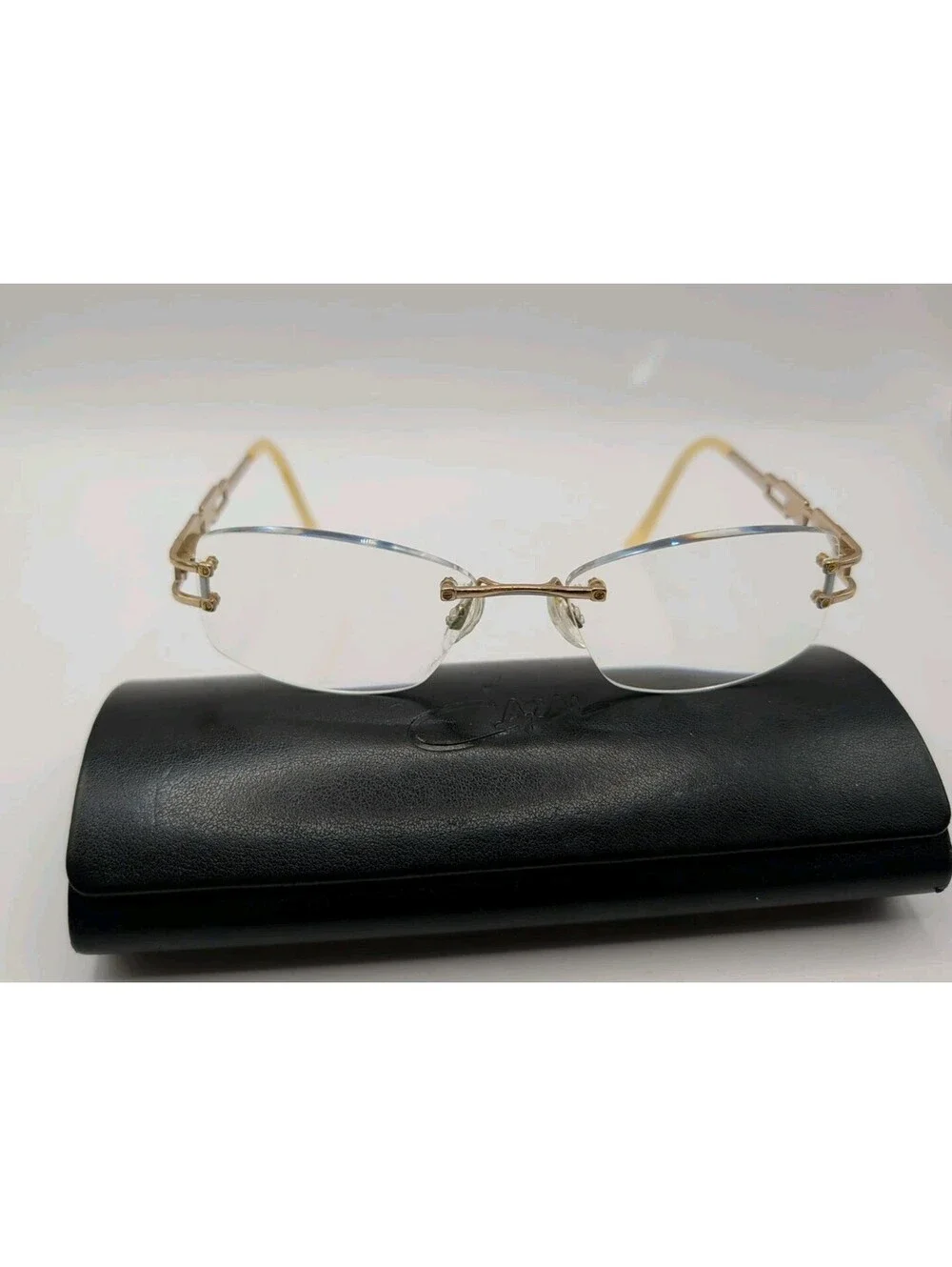 Vintage CAZAL Mod 4193 Col 003 Gold Metal Glasses Frames Only Germany 52-16-135
